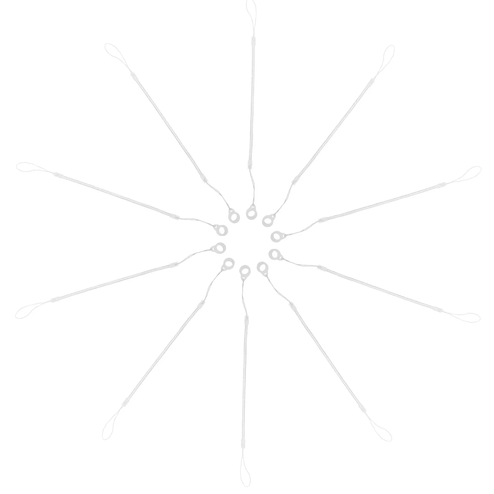 

10Pcs Stretchy Elastic Stylus Lanyard Holder Portable Retractable Pen Leash for Signature Pens Anti-Loss Silicone Tether