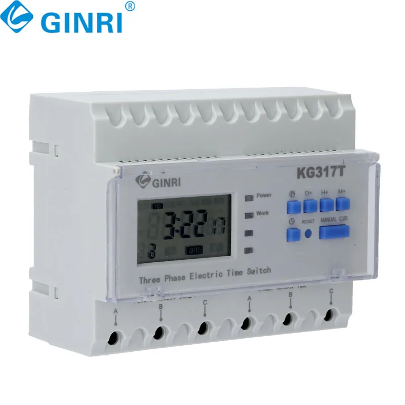 KG317T 3 Phase Time Control Switch Automatic Microcomputer Timer 380V Control Water Pump Aerator Controller
