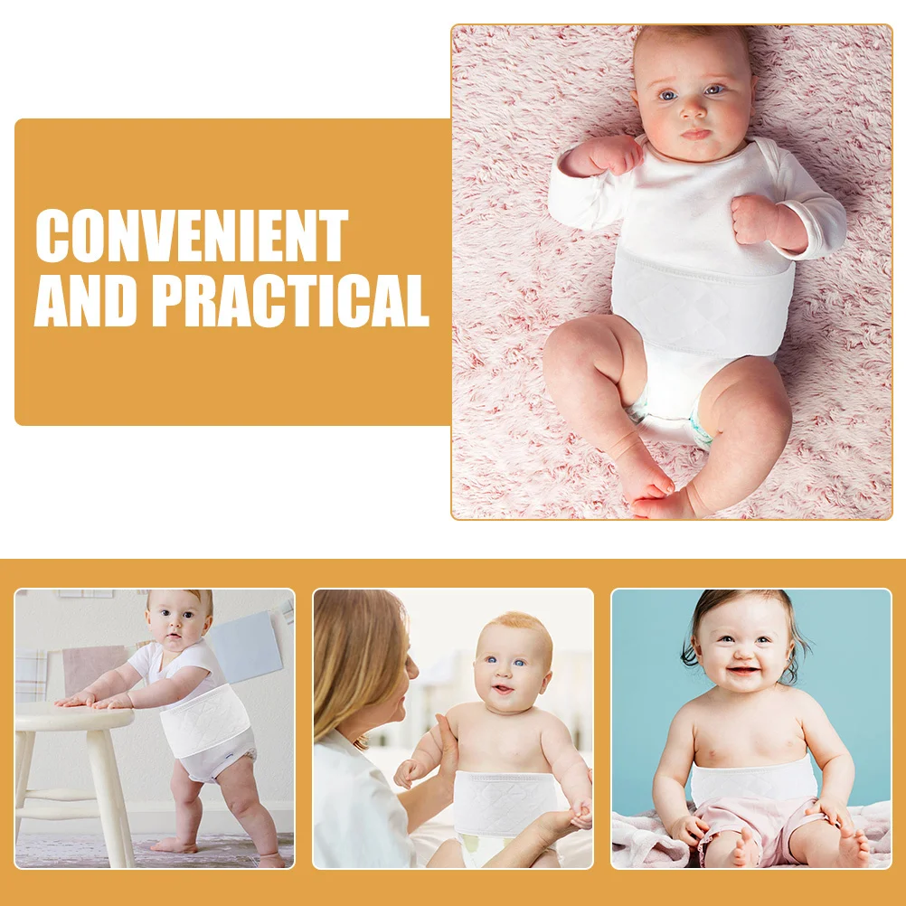 8 قطعة لون نقي البطن حزام للف الولادة طبقة مزدوجة الوليد غطاء الحبل السري القطن الطفل حزام بطن المحمولة الرضع السرة حامي