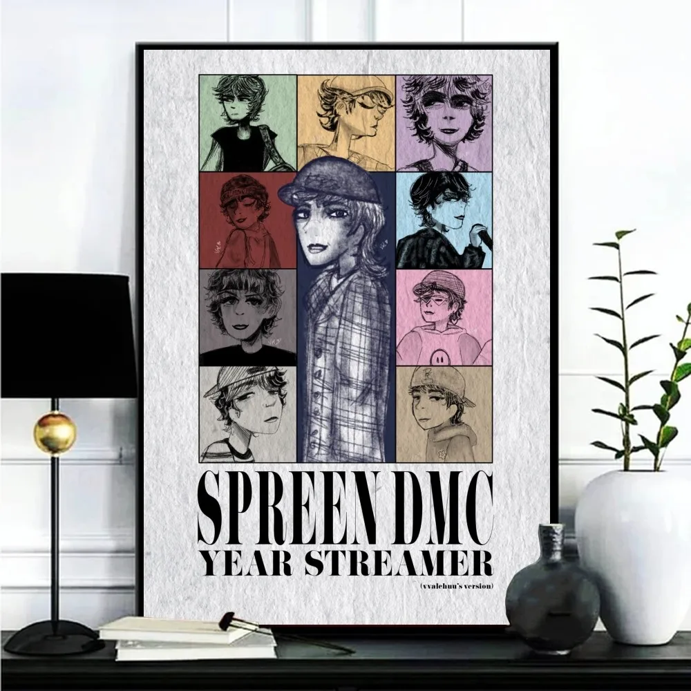 SpreenDMC Spreen Poster Gallery Prints Self Adhesive  Home Decor Decoration Wall Decals Living Room Sticker