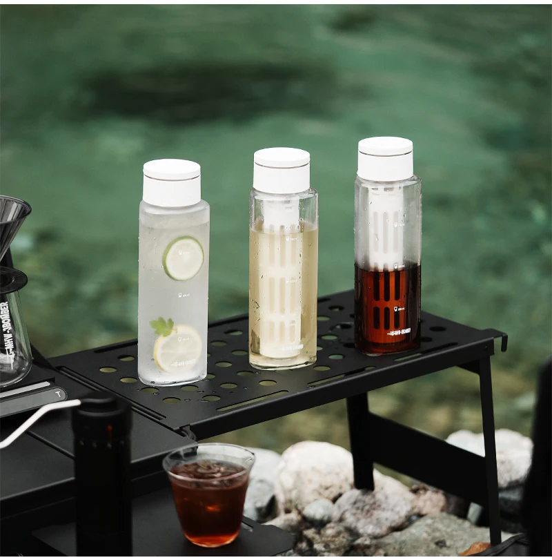 MHW 3BOMBER 1/2 Pack 600ML Cold Brew Coffee Maker Detachable Coffee Pot with Mesh Filter Home Barista Tool Portable Camping