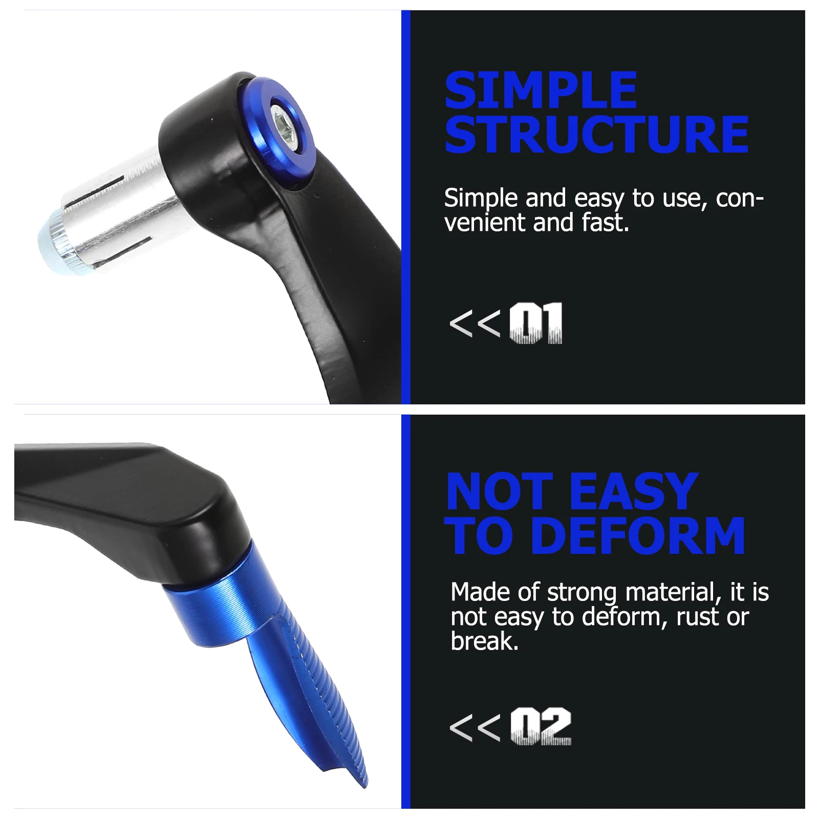 

Aluminum Alloy CNC Handlebar Guard Universal Motorbike Handguard for Electric Bike Lightweight Durable Easy Install