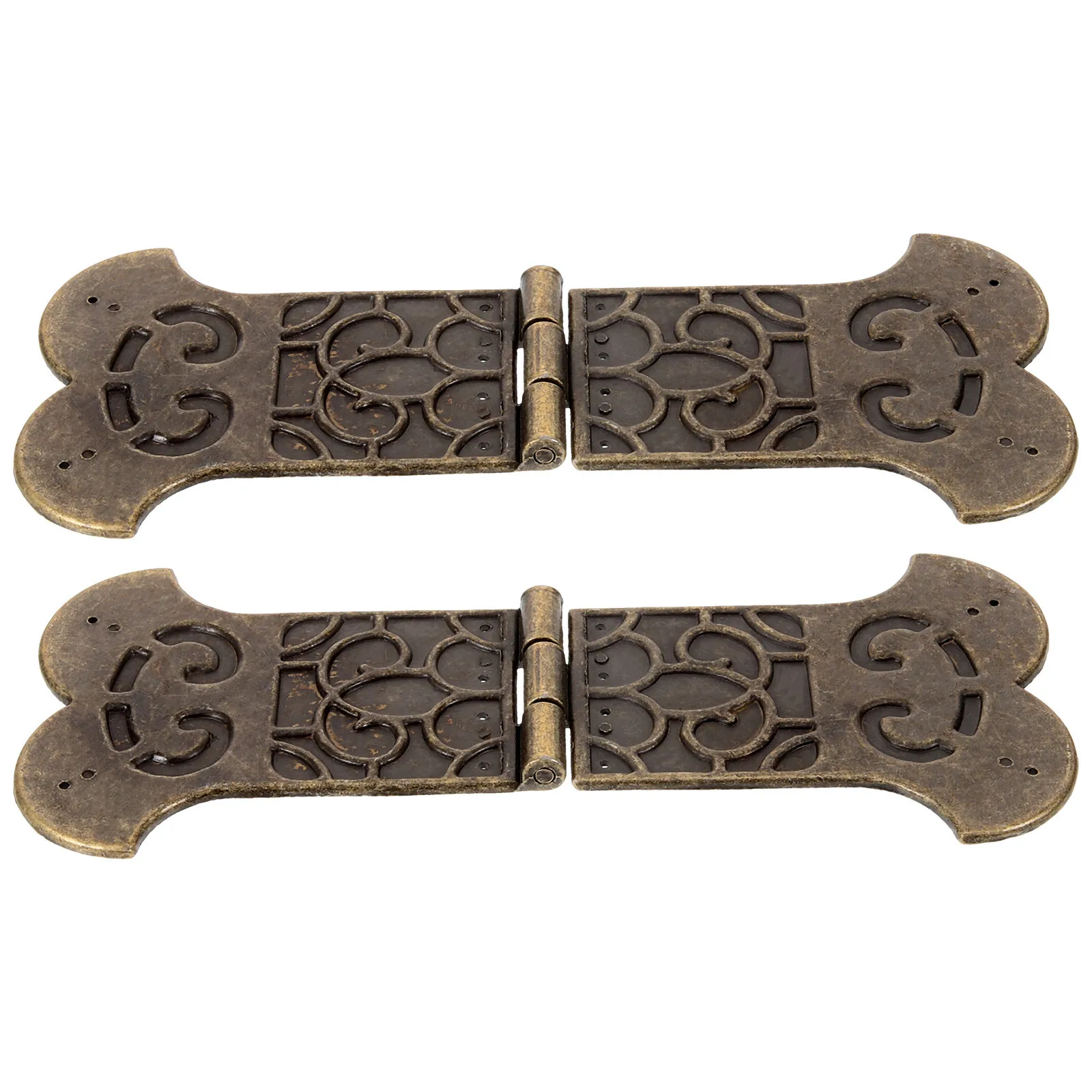 

2 Pcs Hinge Chest Hinges Small Furniture Hidden for Keepsakes Boxes Aluminum Alloy Metal Cabinets