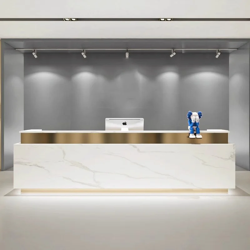

Minimalist Design Reception Desks Organizers Executive Hotel Reception Desks Welcome Bar Comptoire Accueil Commercial Furniture