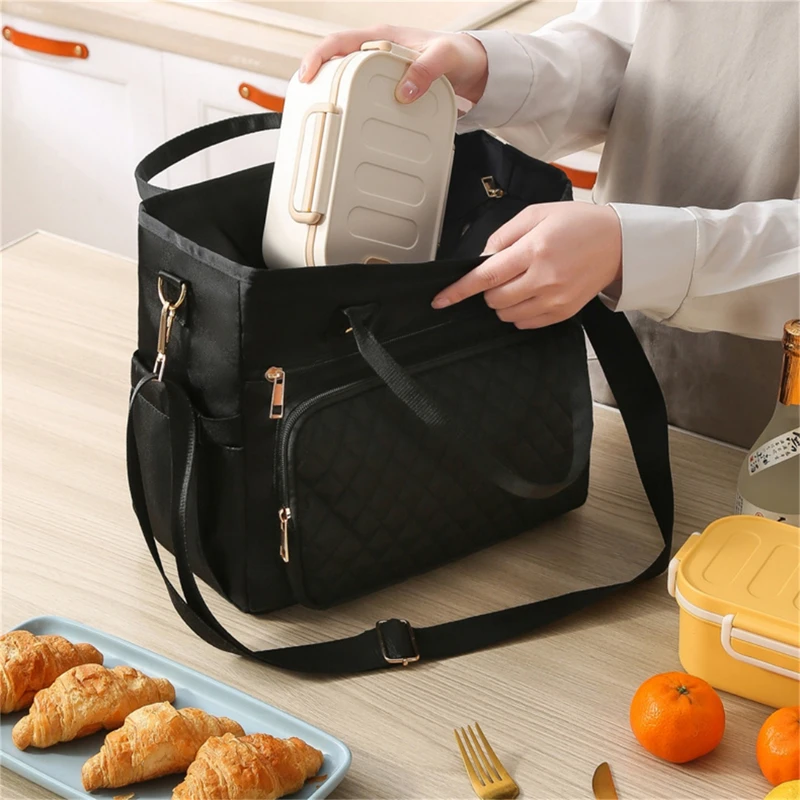 Soft Cooler Bag With Hard Liner Large Insulated Picnic Lunch Bag Box Cooling Bag For Camping BBQ Family Outdoor Activities