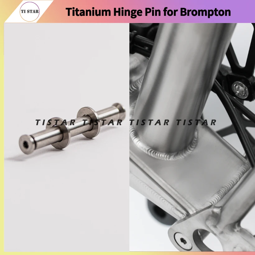 Titanium Spindle Pin and Hinge Pivot Connectors for Brompton Bike, Main Frame, Triangle Ti Accessories, Alloy Parts