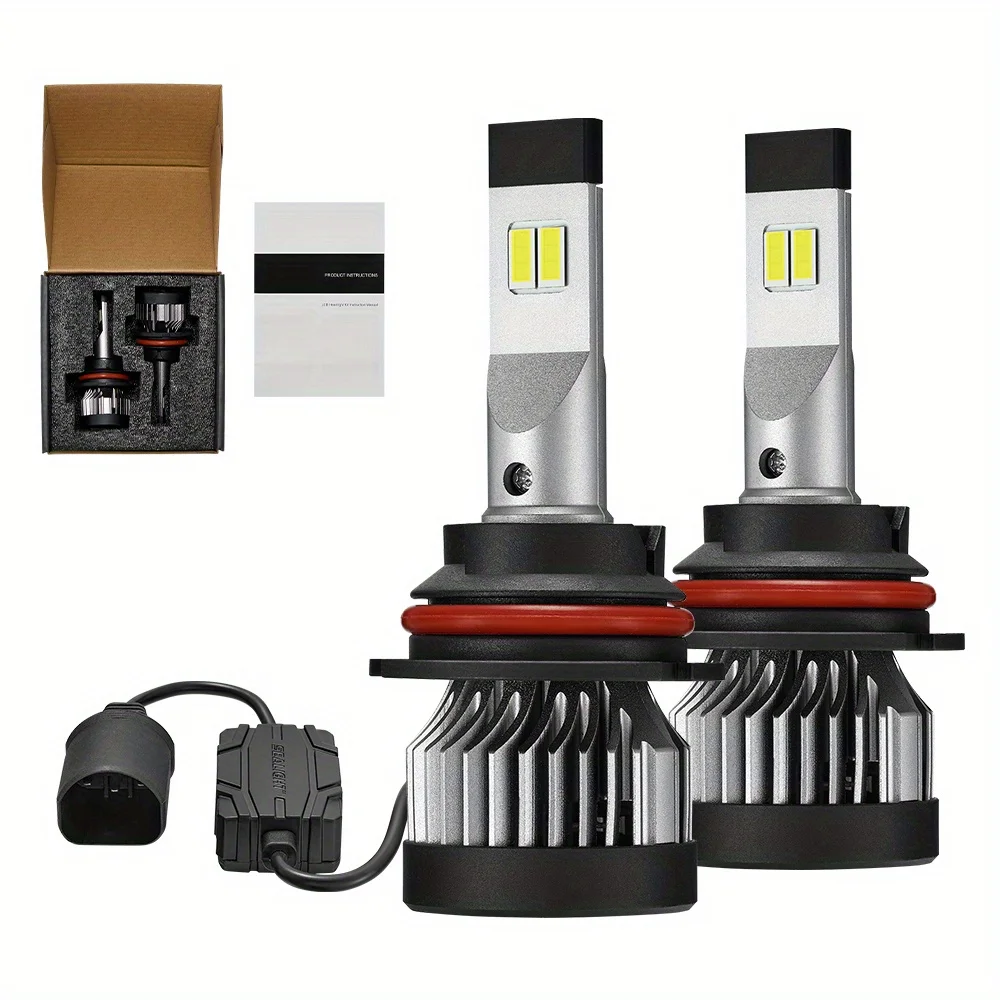 

9007/HB5 LED Headlight Bulbs 150W 6500K ‎‎22000LM White 2Pcs Dual-function