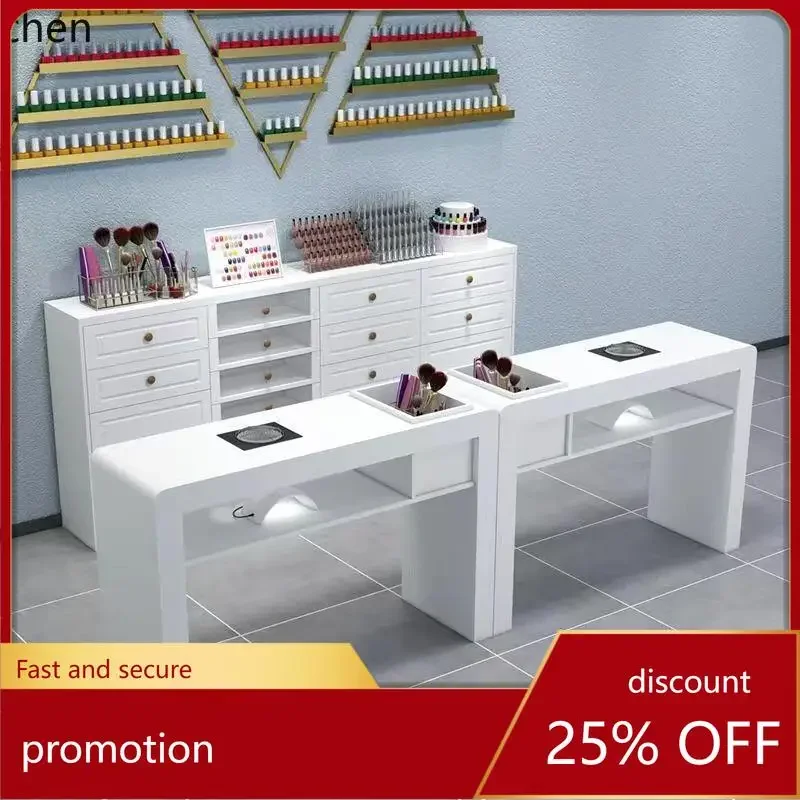 HYS simple manicure table single and double manicure table groove vacuum manicure table