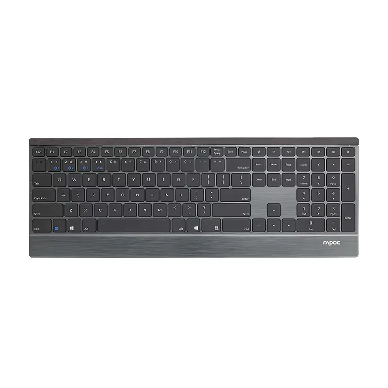 

RAPOO E9500G Multi-Media BT 2.4G Wireless Keyboard Ultra-Slim 4.5mm for Laptop Desktop Tablet with 4 Devices Connection