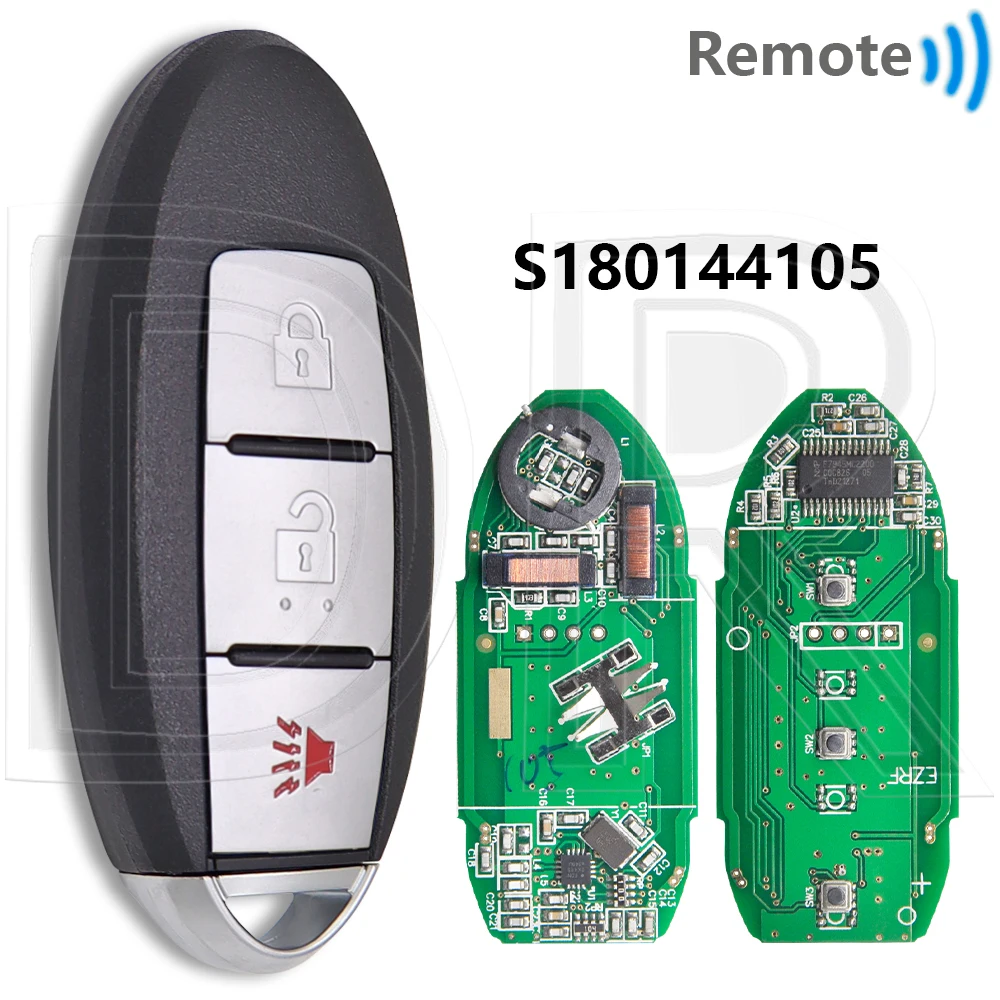 Grote 4A Chip 433 MHz S180144102/104/105/106 Proximity Auto Afstandsbediening Sleutel Voor Nissan Rogue Qashqai X-Trail 2014 2015 2016