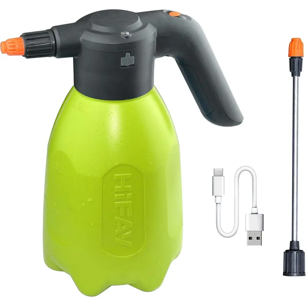 

Electric Spray Bottle 2L/0.5Gallon, Rechargeable Battery Powered Sprayer Spray 60 Bottles On a Single Charge, Automatic Plant Mi