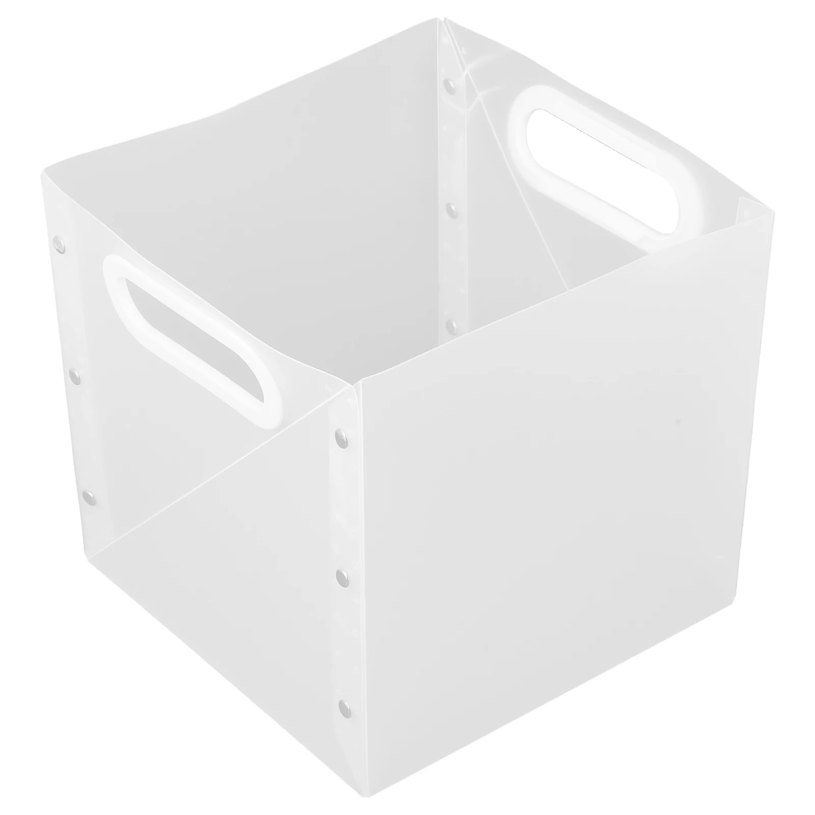 

Office Desk Foldable Pen Holder Bathroom Organizer Desktop Storage Box Transparent Accessories Student