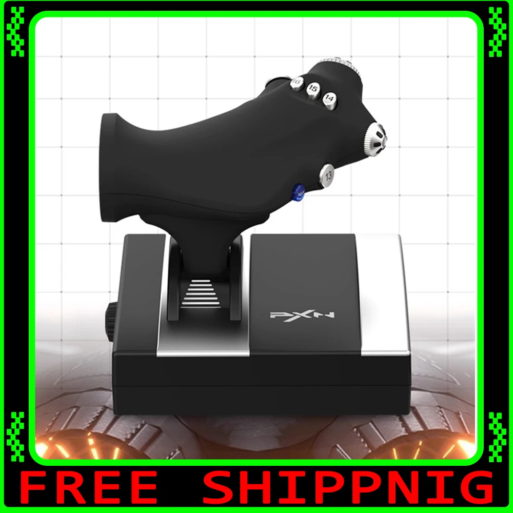 PXN 2119 PRO Flight Simulator Gamepad Vibration Controller Joystick for PC/Desktop PS4 Flight Joystick Game Controller Gifts