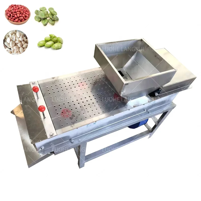 Roasted red skin peanut whole peeling machines/soybean hazelnut shell peanut red skin removing peeler machine