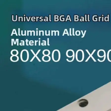 90x90 80x80 Steel For BGA Reballing Stencil Kit 10pcs 0.3-0.76mm Mesh For Laptop For GPU Mobile Phone For Solder Grid Array Repa