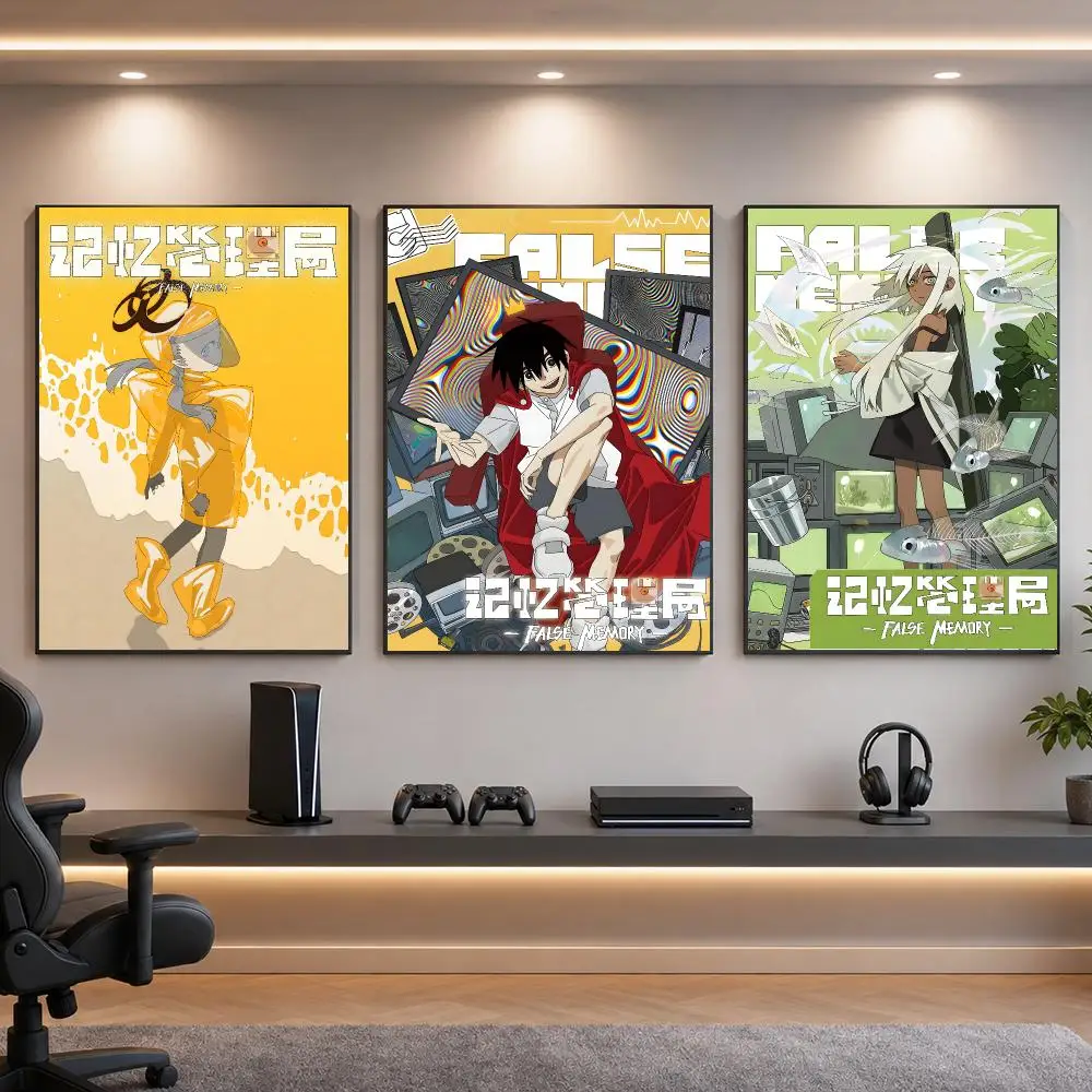 Manga F-False Memory Poster HD Removable Wall Art Gift Bedroom Lounge Dorm Office Gaming Cafe Bars