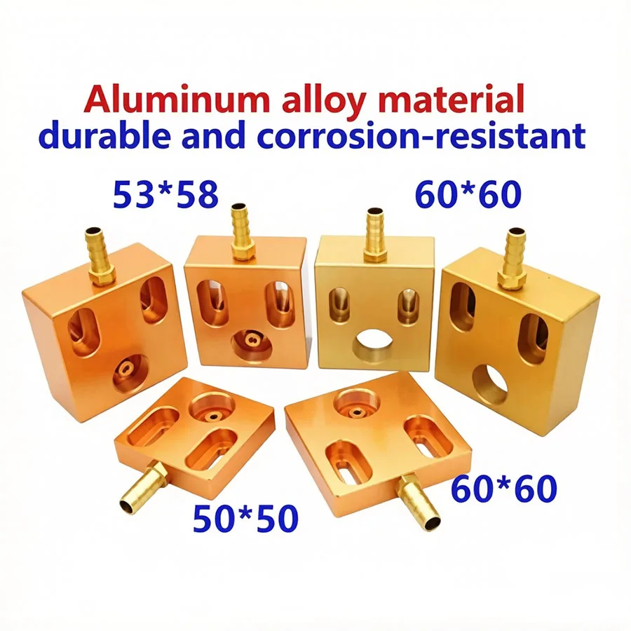 Wire cutting wire eye film large iron machine aluminum alloy water plate 50 * 50-60 * 60 high water nozzle fixing plate