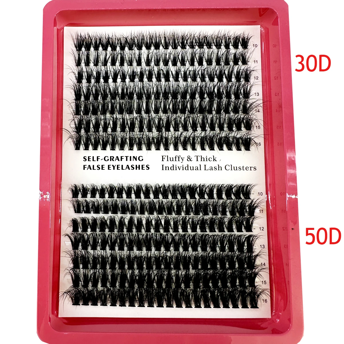 14 Rows MIX 30/50/80D 5D Fluffy Lash Extension Clusters Individual Lashes Faux Mink False Eyelashes D Curly Wispy Eye Eyelashes