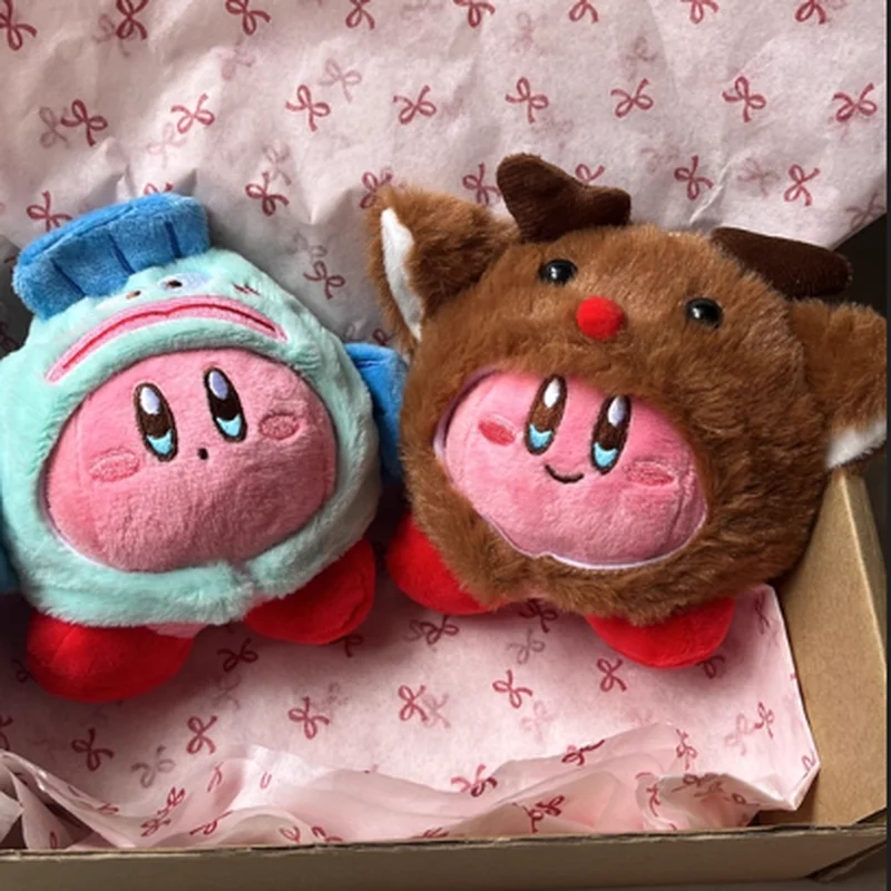 

Kirby Plush Doll Bag Pendant Cartoon Star Ornament Stuffed Animal Toy for Super Cute Christmas Gift Filled Animal Toys & Plush