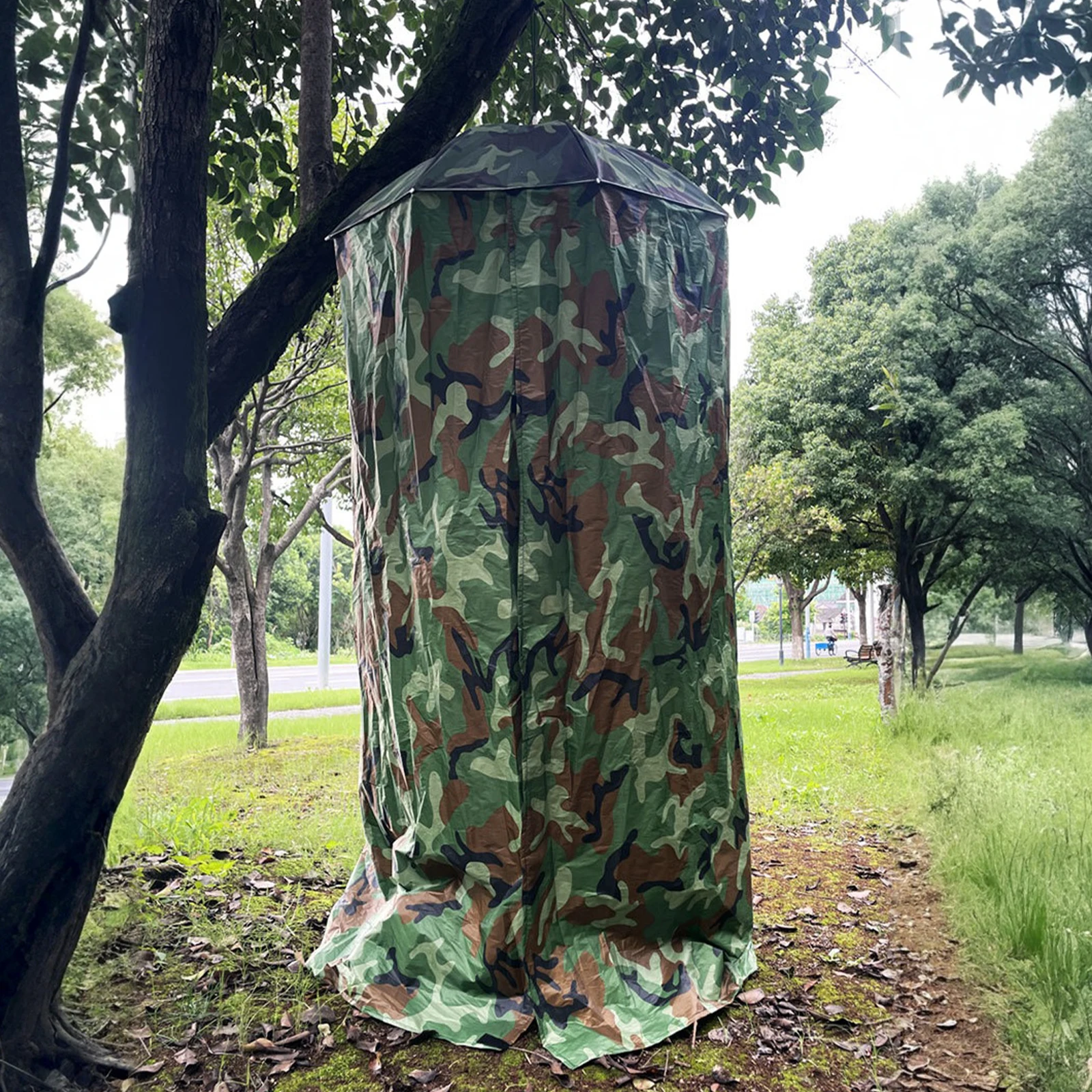Outdoor Shower Privacy Tent Portable Wearable Changing Shelter for Camping Fishing Hiking Travel Use
