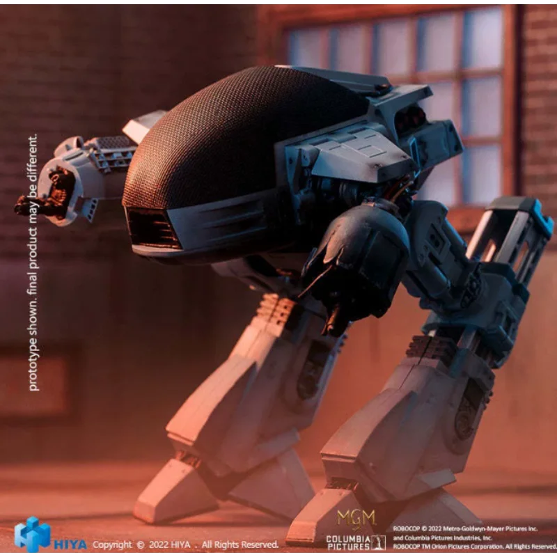 

【In Stock】Hiya LR0078 1/18 RoboCop Battle Damaged Version ED209 Bipedal Movable Humanoid Doll Anime Model Toy Collection Gift