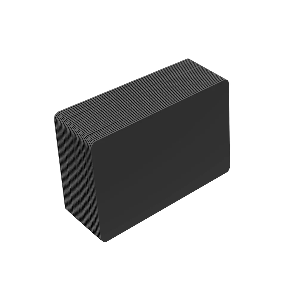50/100pcsNFC215 black card 13.56mhz Waterproof and printable All Black PVC Material NFC Card Programmable Advanced Business card