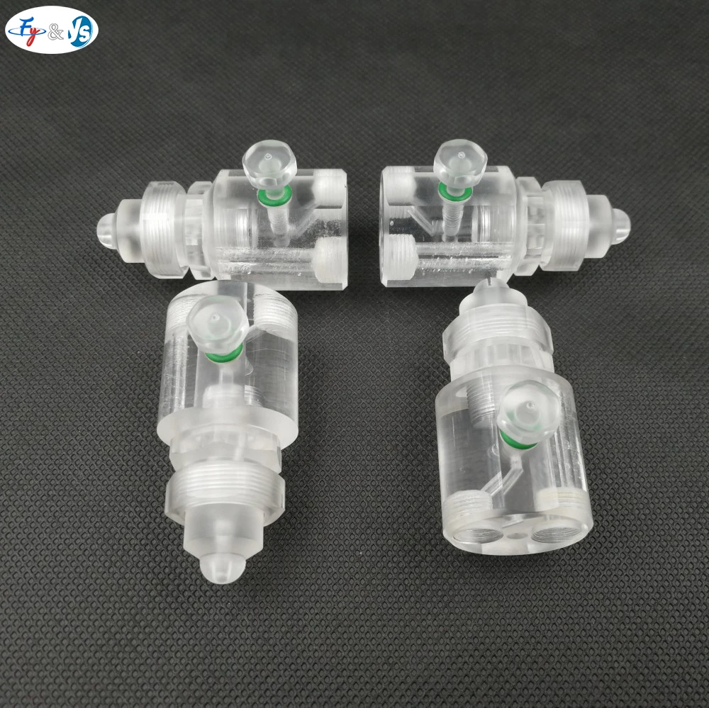 1/8'' Acrylic Transparent Air Atomization Nozzle Two-fluid Misting Spraying Systems  Nozzle for Spraying/Dust Suppression