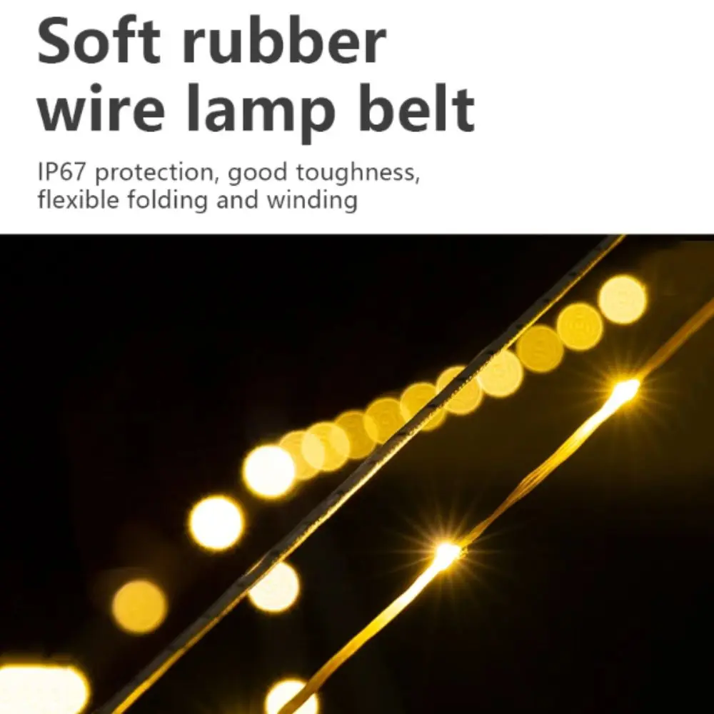 LED Light Tent Light Light Strip Light String LED Outdoor Tape Measure Lamp Hand Crank Power Storage System Ambient Light String
