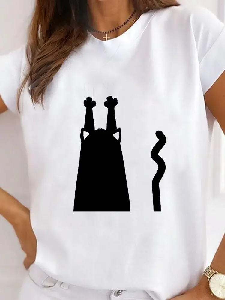 Women's Plus Size T-shirt Graphic Short Sleeve Clothing Top, Loose and Casual, Soft and Comfortable Breathable, Outdoor Sports