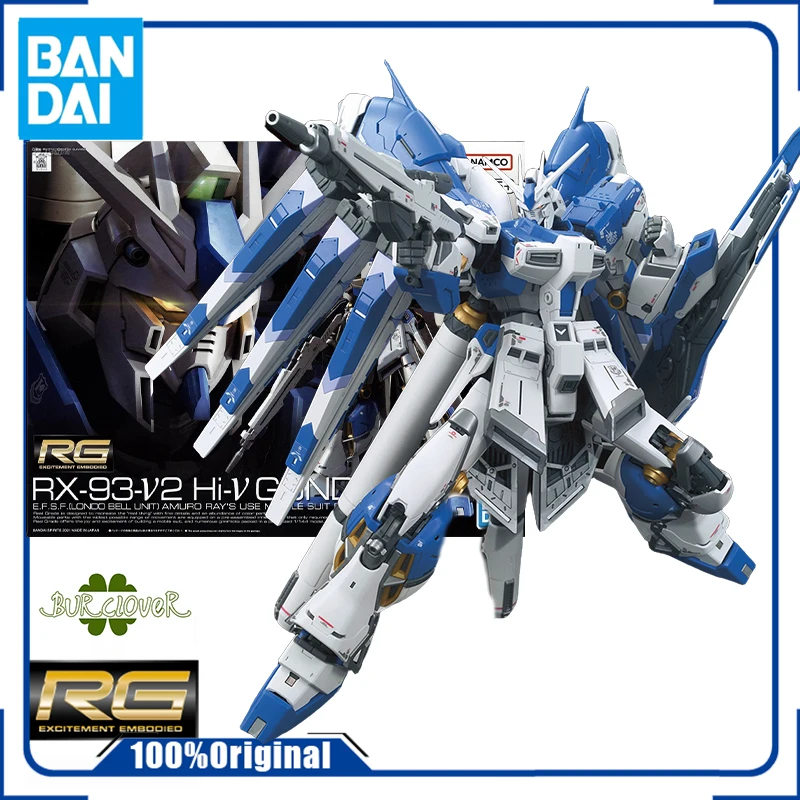 

Bandai Original RG Standard Version 36 RX-93-ν2 Hi-ν Gundam (Hi-Nu Gundam) Anime Action Figure Assembly Model Toys Gifts