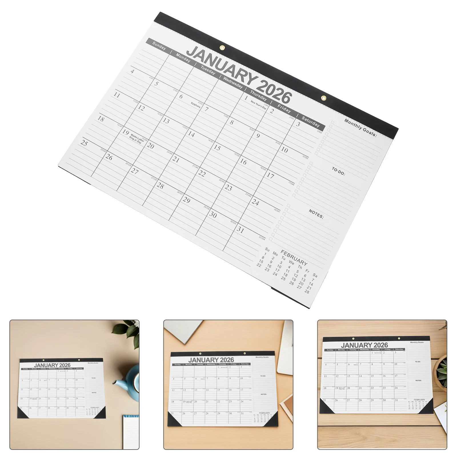 

2026-2027 Wall Calendar Large Date Display 18 Months Vertical Planner Thick Paper Office Business Academic Family Scheduling