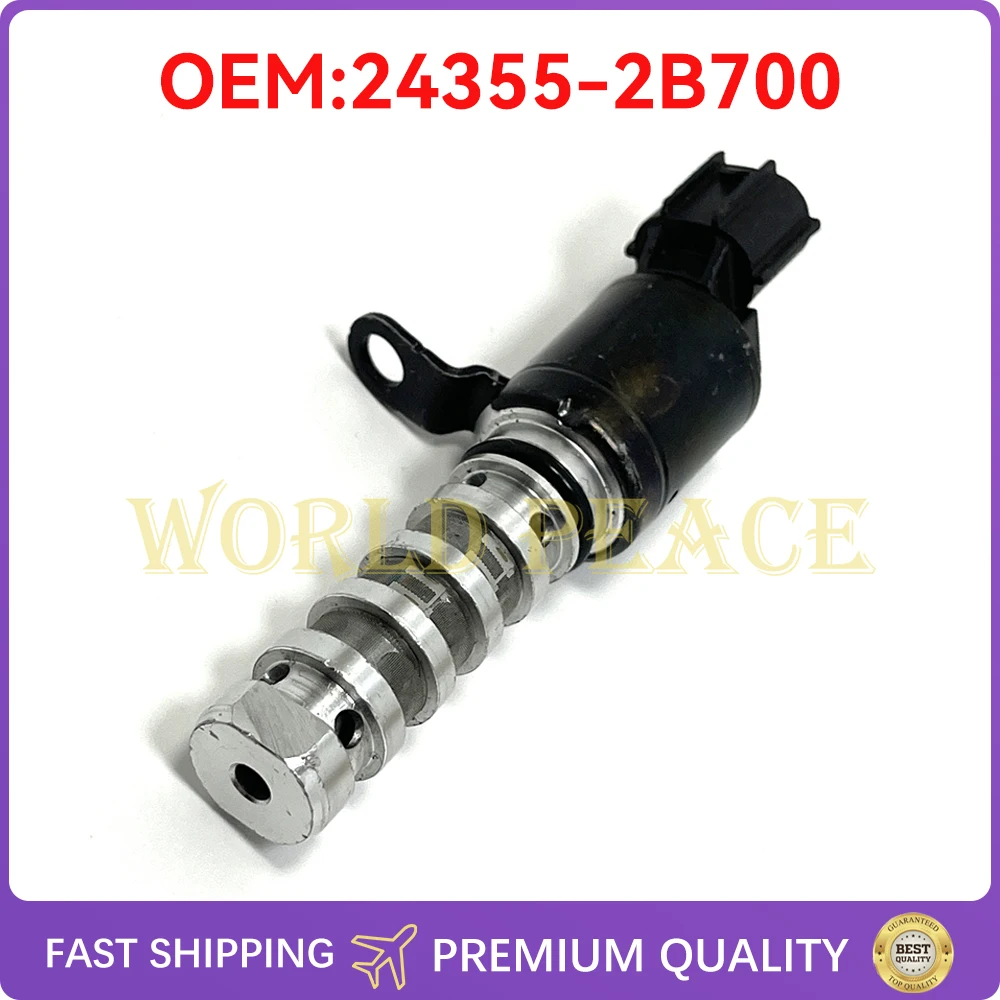 

24355-2B700 VVT Variable Timing Solenoid Oil Camshaft Control Valve for Hyundai Accent Tucson KIA Soul 1.6L 24355 2B700