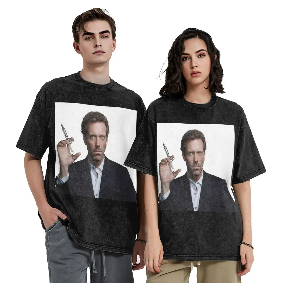 

Футболки с короткими рукавами House MD в стиле хип-хоп, потертые футболки, уличная футболка Harajuku для мужчин и женщин