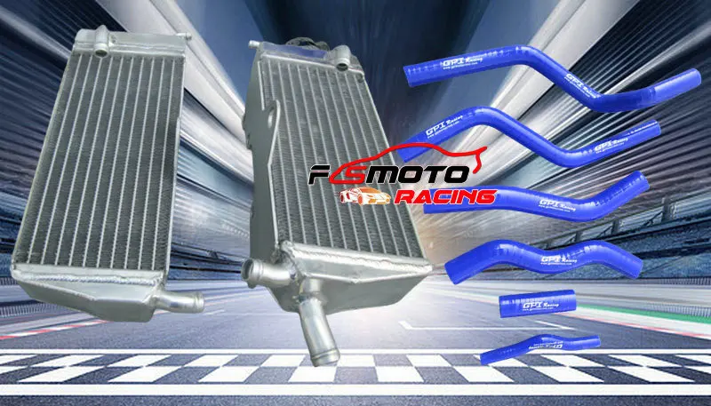 Aluminum Radiator + Silicone Hose For Honda CR125R CR125 1990-1997 91 92 93 CR 125 R  94 95 96 97 1990 1991 1992 1993 1994 - view 4