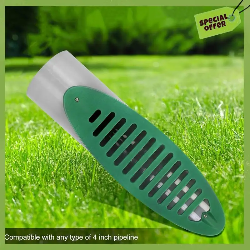 

Delicate Texture-4Inch Angled Drainage Grate Yard Drain, Yard Drain Emitter Drainage Pipe For Sump Pump Discharge & Downspout Ex