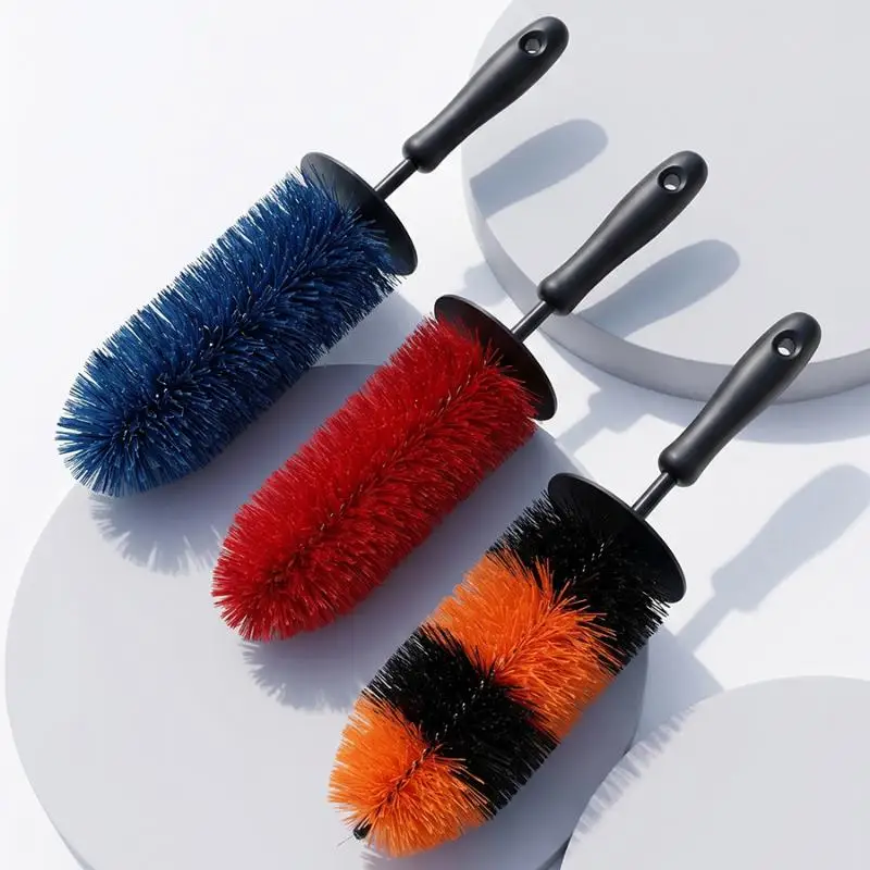 Car Wheel Wash Brush 45cm Non Scratch Easy Store Tire Rim Cleaning Tool for Home Auto Care Detailing