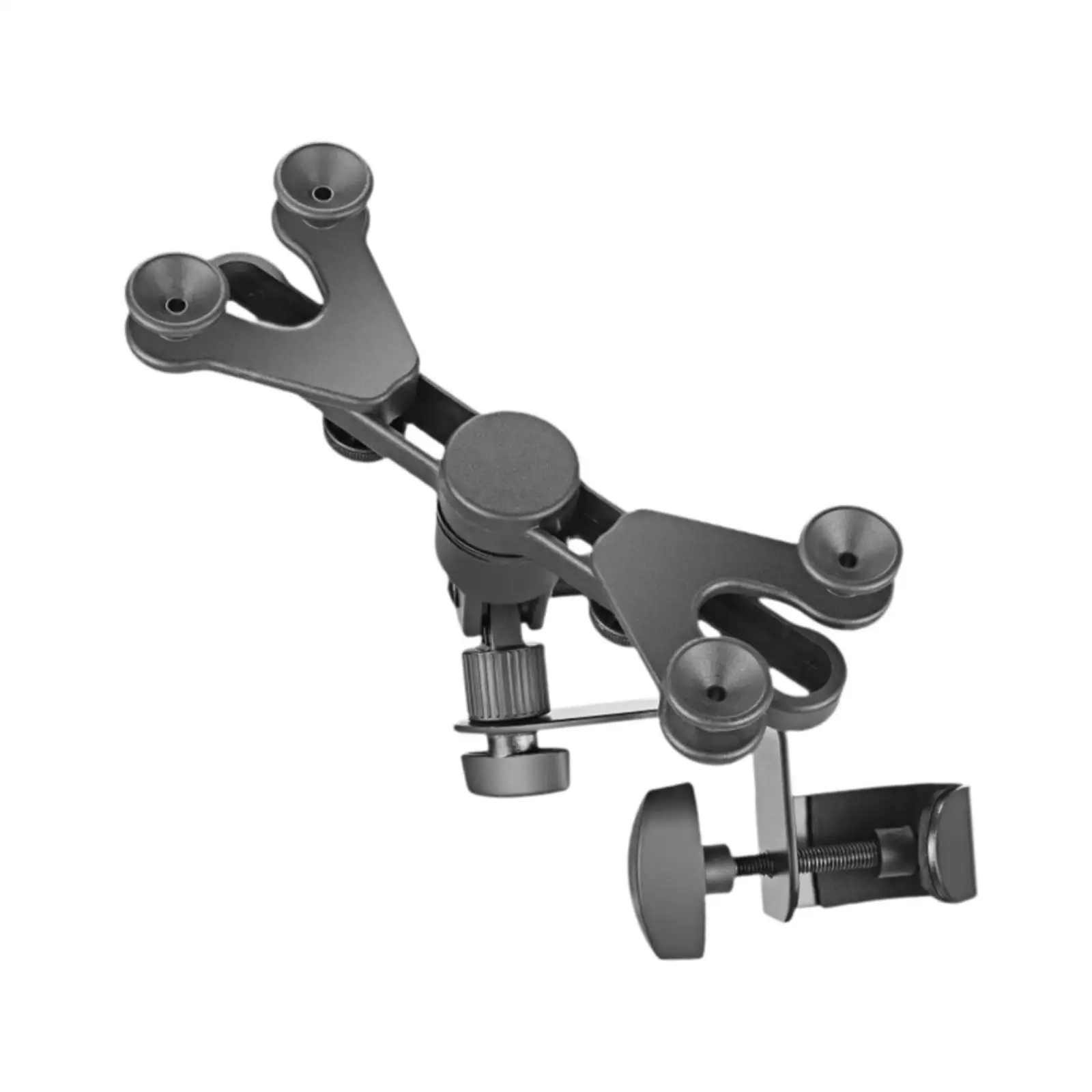 Clip on Adjustable Tablet Mount Non Slip 360 Rotating Music Stand Holder Compact Design for Guitar Accessories
