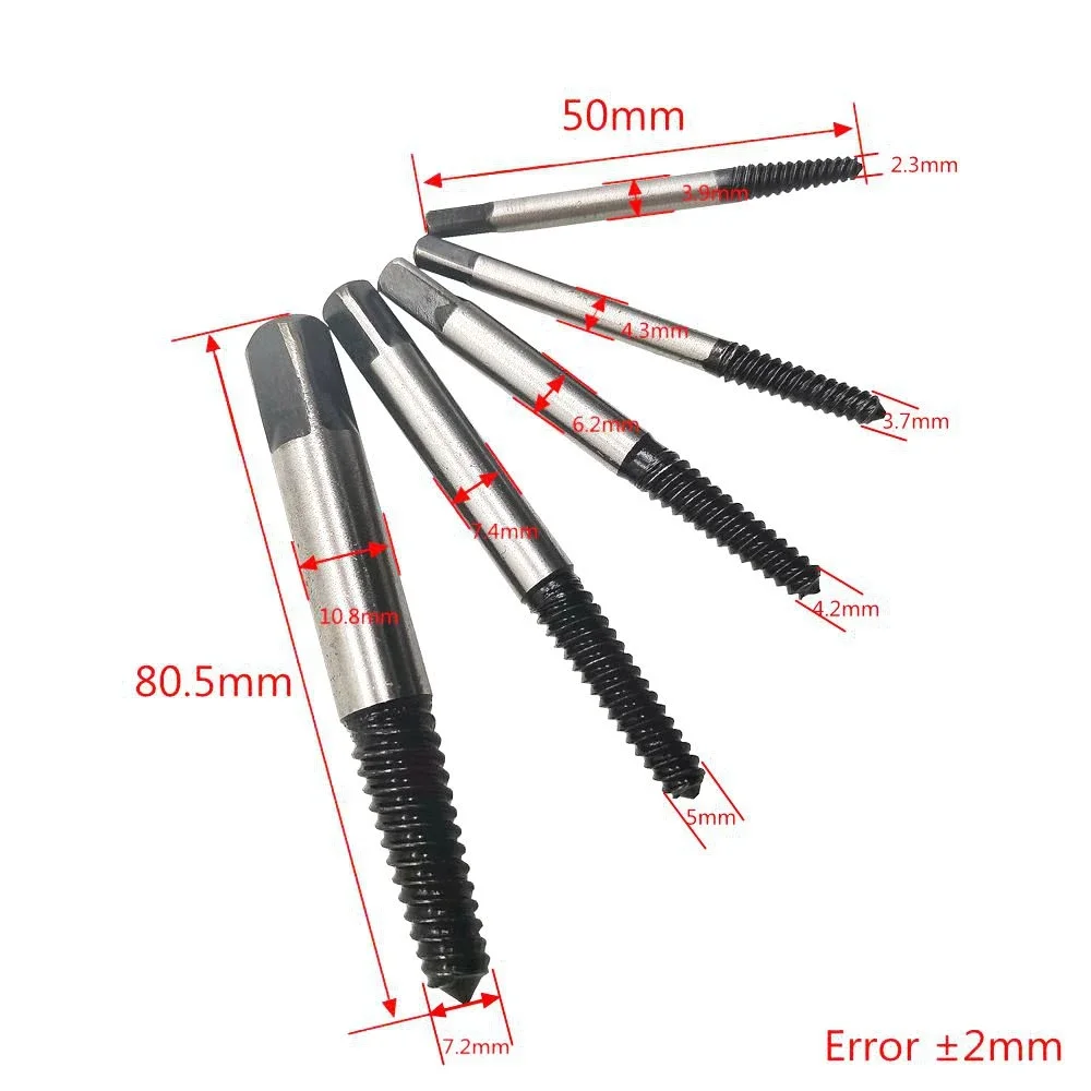 Set di Guide per punte da trapano centrali per estrattore di viti da 5 pezzi/6 pezzi Set facile di rimozione del bullone danneggiato rotto