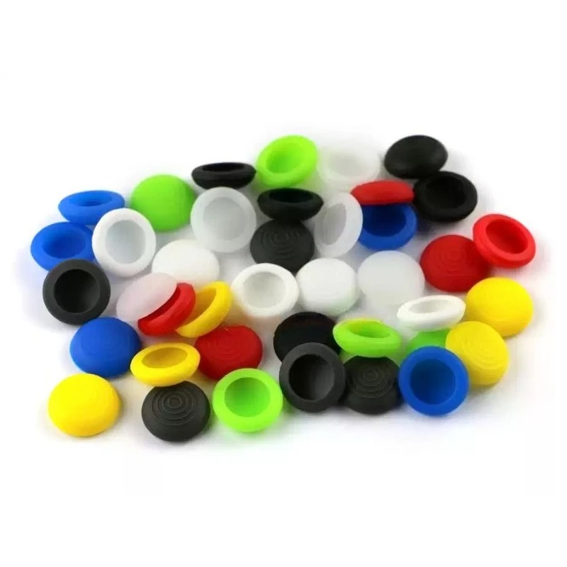 100pcs Universal Silicone Anti-slip Thumb Stick Caps Spiral Pattern Protective Cover Single For PS4 Xbox One Controller