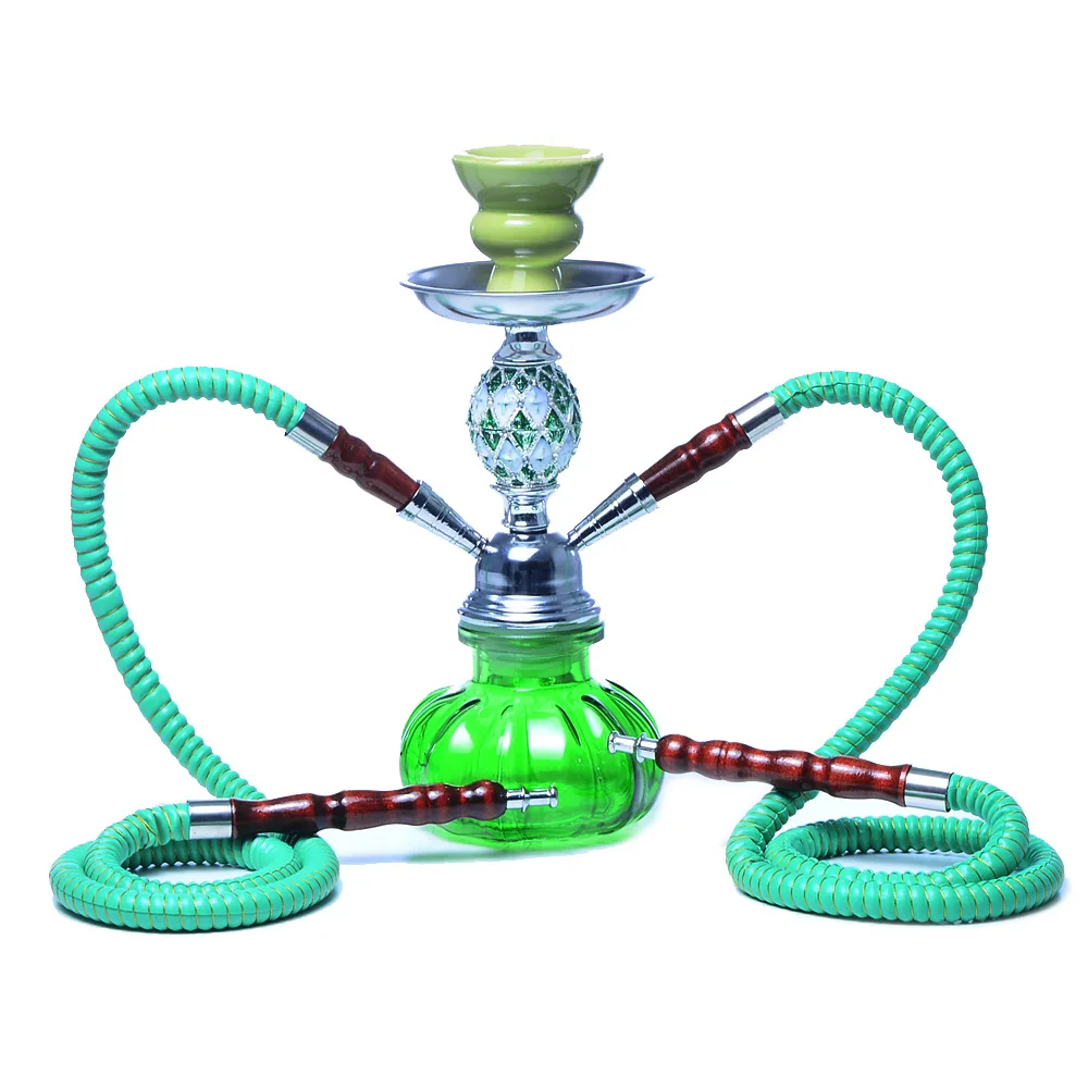 

Arab Hookah Glass Smoking Pot Set Hookah Shisha Blue Black Shisha Nargileh High Quality