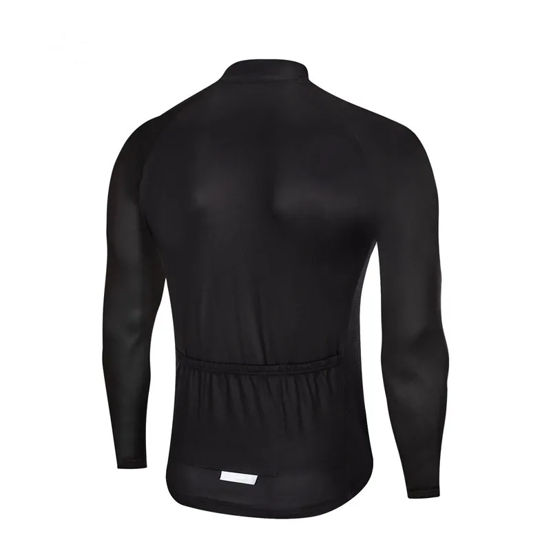 Herren-Radtrikot mit Langen Ärmeln UPF 50+ Anti-UV Slim Fit Atmungsaktives Radtrikot Schnelltrocknend MTB Rennrad-Shirt – Detail 4