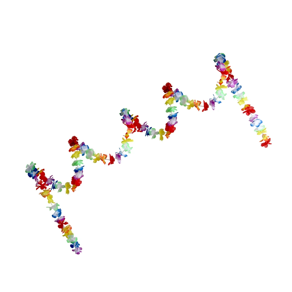 

Flower Strips and Rings Decoration Banner Christmas Hanging Garland Party Supplies Hawaiian Style