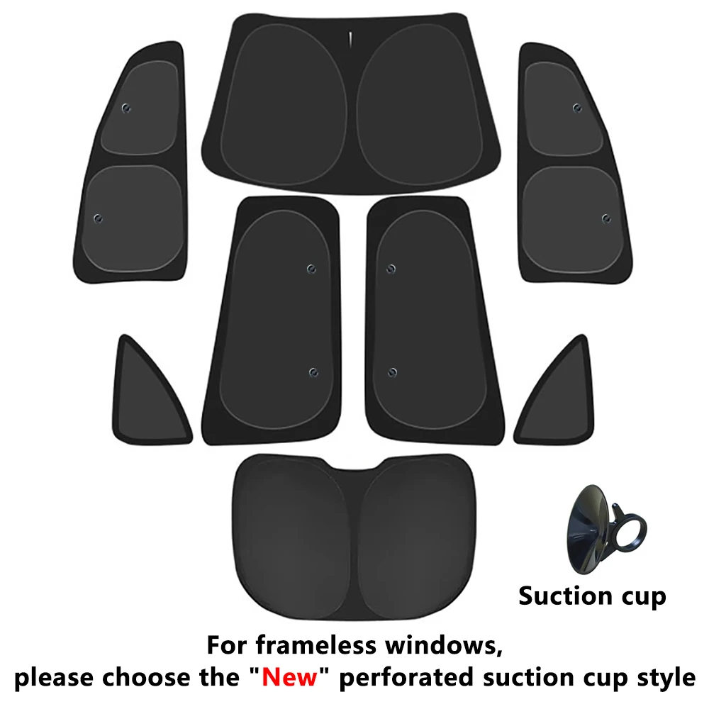 Car Side Window SunShade Front Rear Windshield Shading Wild Camping Privacy Protection Cover for Tesla Model Y Model 3 2017-2024