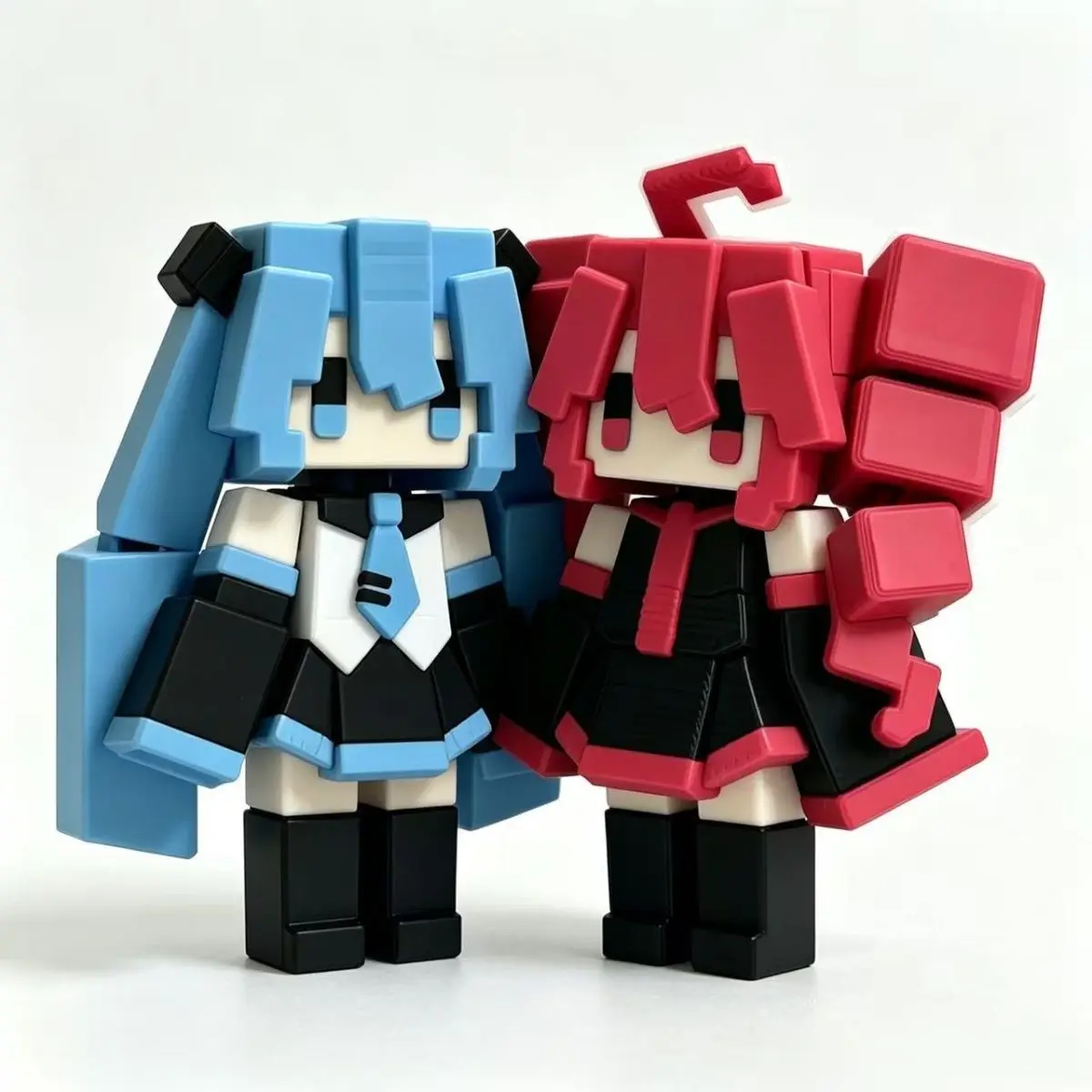 Porte-clés pendentif cube Hatsune Miku, figurine amusante de dessin animé pour décorer les sacs à dos des étudiants, un cadeau pour les amis