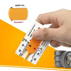 0-20mm Auto Car Wheel Tread Depthometer Depth Indicator Ruler Plastic Tread Gauge Tire Tread Depth Meter Tire Wheel Measure Tool