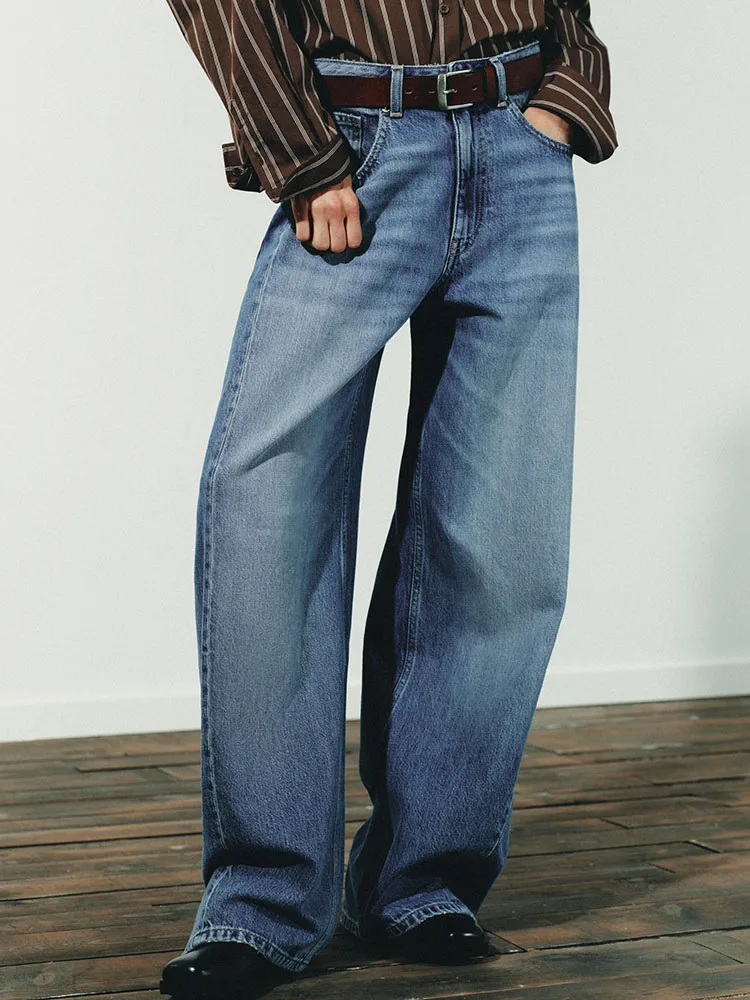 Słodkie, modne, luźne jeansy o średnim stanie, nowość, odzież zimowa damska, Ele Personali 36072