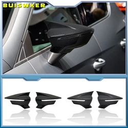 2pcs Car Side Door Rear View Mirror Cover Cap Add on For SEAT Leon MK3 5F ST FR Cupra Ibiza Mk5 Arona KJ7 2017-2020