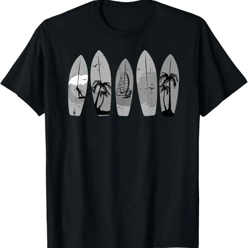 Surfing Surfboard Vintage Classic Retro Surfboarder Surfer T Shirt