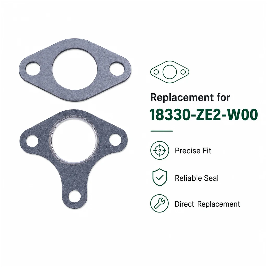 Replacement Muffler Exhaust Gasket For 8HP-13HP Honda GX240 GX340 GX390 188F 4-Stroke Engine Generator Mower Water Pump