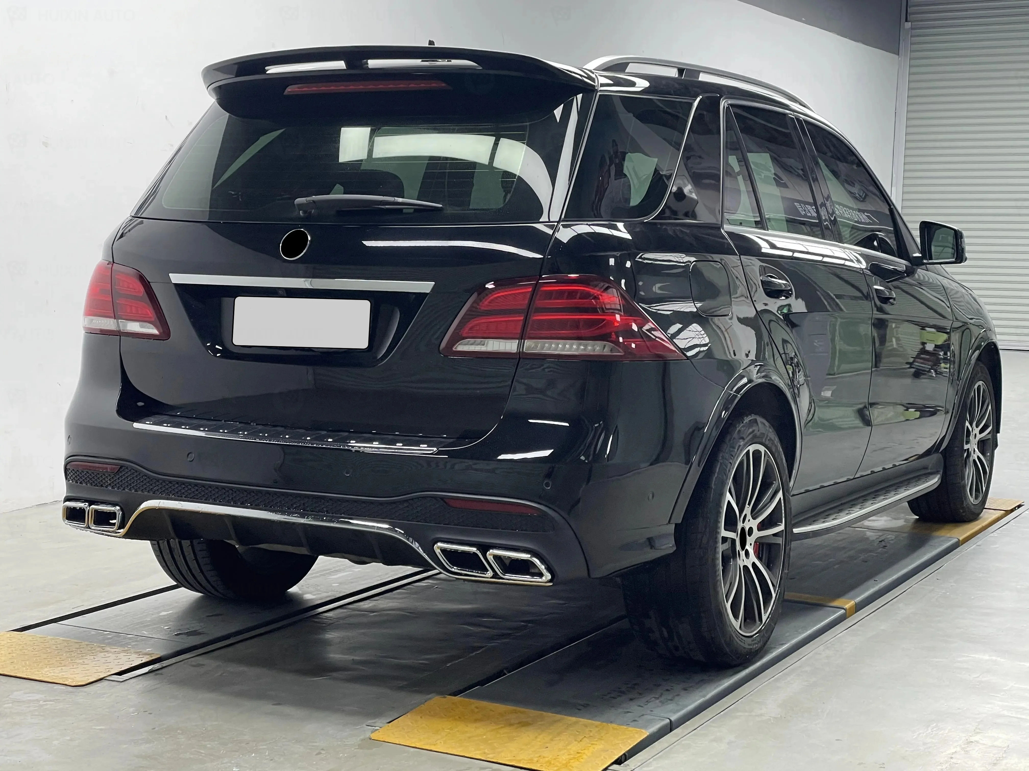 Flying Wing Body Kit Include Front And Rear Bumper With Grille Headlight Taillight Hood For Benz ML W166 2012-2015 Change To GLE view 4